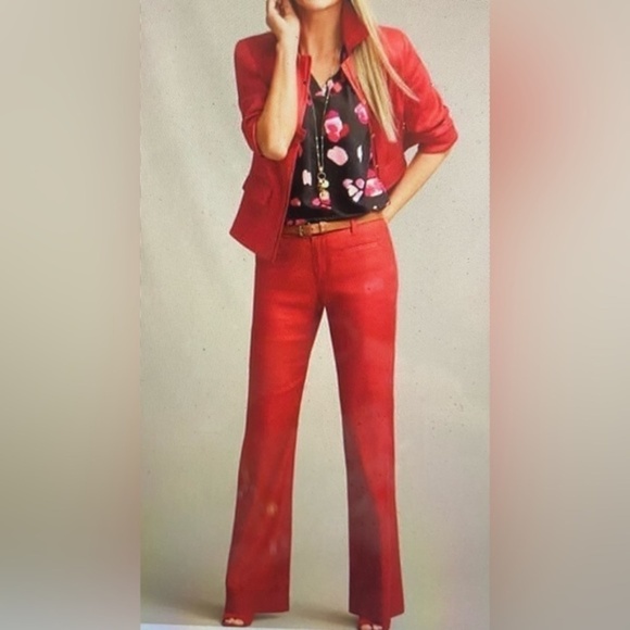 CABi Valentine Red Linen Blend Jacket, Style 5472, Size Medium - Picture 11 of 11